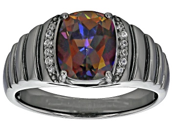 Picture of Cosmopolitan Beyond™ Topaz Black Rhodium Over Sterling Silver Men's Ring 3.14ctw