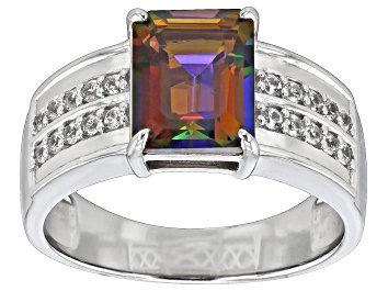 Picture of Cosmopolitan Beyond™ Topaz Rhodium Over Sterling Silver Men's Ring 3.87ctw