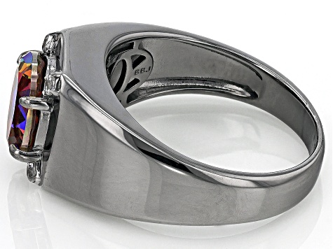 Cosmopolitan Beyond™ Topaz Black Rhodium Over Silver Men's Ring 2.99ctw
