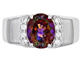 Cosmopolitan Beyond™ Topaz Rhodium Over Silver Men's Ring 2.90ctw