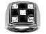 Black Spinel Black Rhodium Over Sterling Silver Men's Ring 3.43ctw