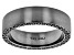 Black Spinel, Black Rhodium Over Sterling Silver Matte Finish Edge Eternity Wedding Band 1.36ctw