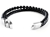 Black Onyx Stainless Steel Bracelet.