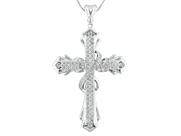 sterling silver mens cross pendant
