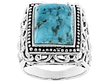 Picture of Blue turquoise sterling silver gent's ring