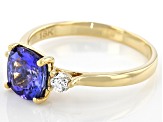 Blue Tanzanite 18k Yellow Gold Ring 1.94ctw
