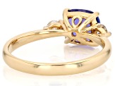 Blue Tanzanite 18k Yellow Gold Ring 1.94ctw