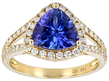 Picture of Blue Tanzanite 14k Yellow Gold Ring 2.50ctw