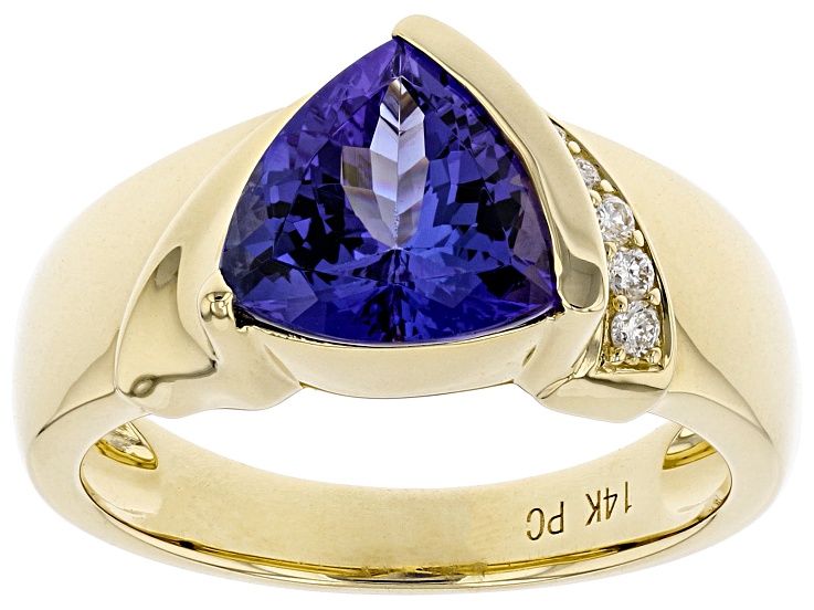 Blue Tanzanite 14K Yellow Gold Ring 2.05ctw - MMO151 | JTV