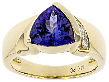 Picture of Blue Tanzanite 14K Yellow Gold Ring 2.05ctw