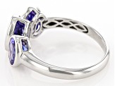 Blue Tanzanite Rhodium Over 14k White Gold Ring 2.43ctw