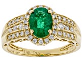 Green Emerald 14k Yellow Gold Ring 1.53ctw