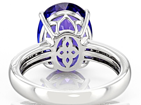Blue Tanzanite Platinum Ring 6.77ctw - MMO254 | JTV.com