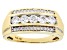 Moissanite 14k Yellow Gold Mens Ring 1.04ctw DEW.