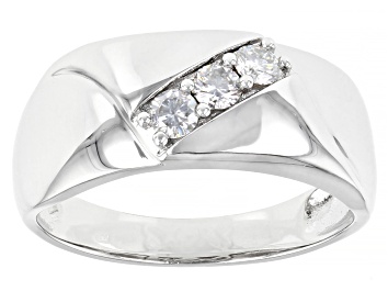 Picture of Moissanite Platineve Mens Ring .39ctw DEW.