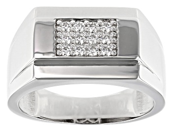 Picture of Moissanite Platineve Mens Ring .36ctw Dew