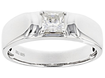 Picture of Moissanite Platineve Mens Ring .80ct DEW.