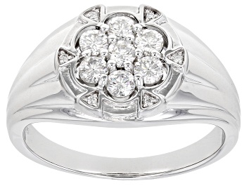 Picture of Moissanite Platineve Mens Ring .76ctw DEW.