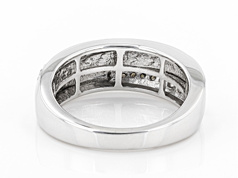 Moissanite Platineve Mens Ring .40ctw DEW.