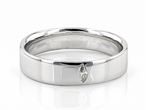 Moissanite platineve mens band ring .07ct DEW.