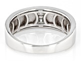Moissanite platineve mens ring .32ctw DEW.
