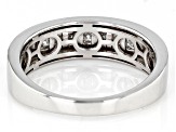 Moissanite platineve mens ring .70ctw DEW.