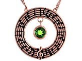 Chrome Diopside 18K Rose Gold Over Silver "The Enchanted Butterfly" Necklace 0.47ct