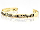 18k Yellow Gold Over Sterling Silver "Danny Boy" Music Sheet Unisex Bracelet