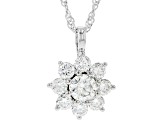 Moissanite Platineve Pendant 1.30ctw DEW.