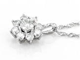 Moissanite Platineve Pendant 1.30ctw DEW.
