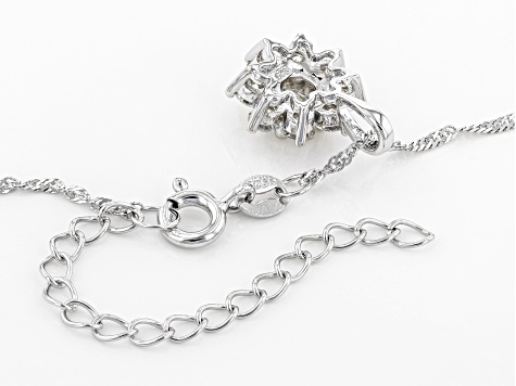 Moissanite Platineve Pendant 1.30ctw DEW.