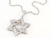 Moissanite Platineve Star Of David Pendant .72ctw DEW.