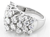 Moissanite Platineve Ring 3.48ctw Dew