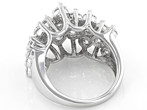 Moissanite Platineve Ring 3.48ctw Dew