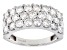 Moissanite Platineve Wide Band Ring 2.50ctw DEW.