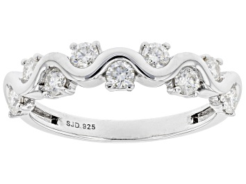 Picture of Moissanite Platineve Band Ring .54ctw DEW
