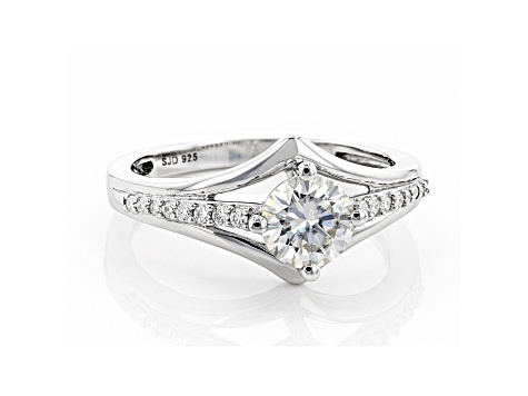 Moissanite Platineve Ring .96ctw DEW