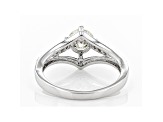 Moissanite Platineve Ring .96ctw DEW