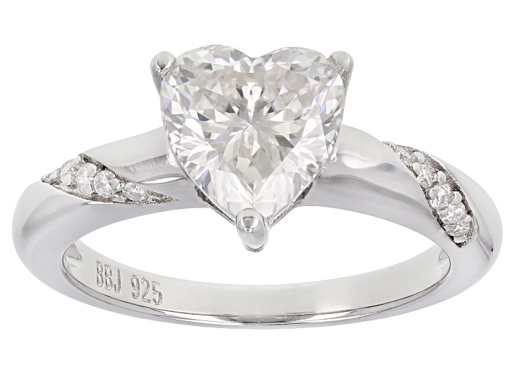 Moissanite Inferno cut Platineve ring 2.29ctw DEW.