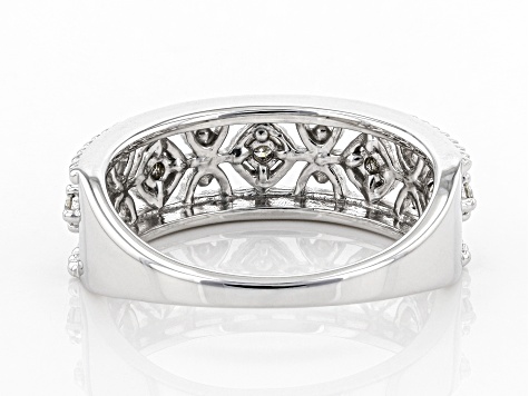Moissanite Platineve Band Ring .15ctw DEW.