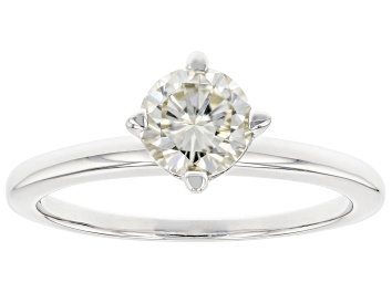 Picture of Candlelight Moissanite Platineve Solitaire Ring .80ct DEW.