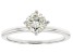 Candlelight Moissanite Platineve Solitaire Ring .80ct DEW.