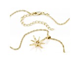 Moissanite 14k yellow gold over sterling silver star pendant .23ct DEW.