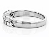 Moissanite Platineve Band Ring .51ctw DEW