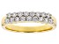 Moissanite 14k Yellow Gold Over Silver Ring .51ctw DEW