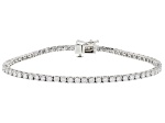 Moissanite Platineve Tennis Bracelet 3.66ctw DEW