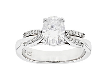 Picture of Moissanite platineve engagement ring 1.70ctw DEW