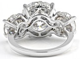 Moissanite Platineve Cocktail Ring 11.00ctw DEW