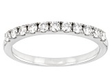 Moissanite Platineve Band .33ctw DEW