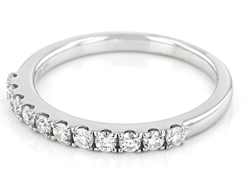 Moissanite Platineve Band .33ctw DEW